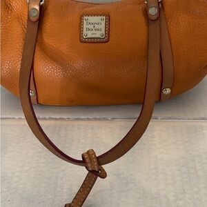 Dooney & Bourke Orange Leather Shoulder Bag